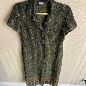 Early Warning Floor-Length Kimono